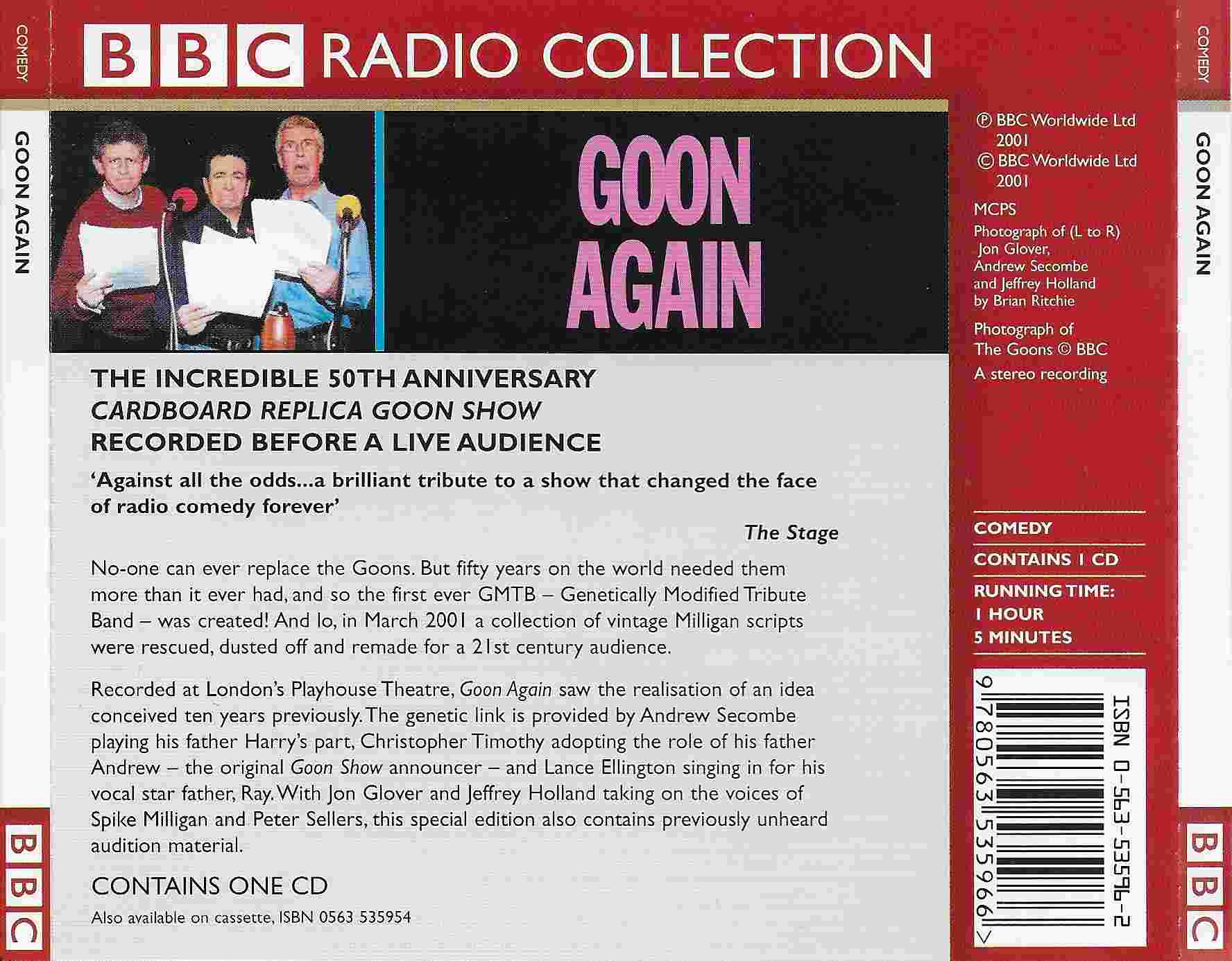 Picture of ISBN 0-563-53596-2 Goon again by artist Spike Milligan / Larry Stephens from the BBC records and Tapes library